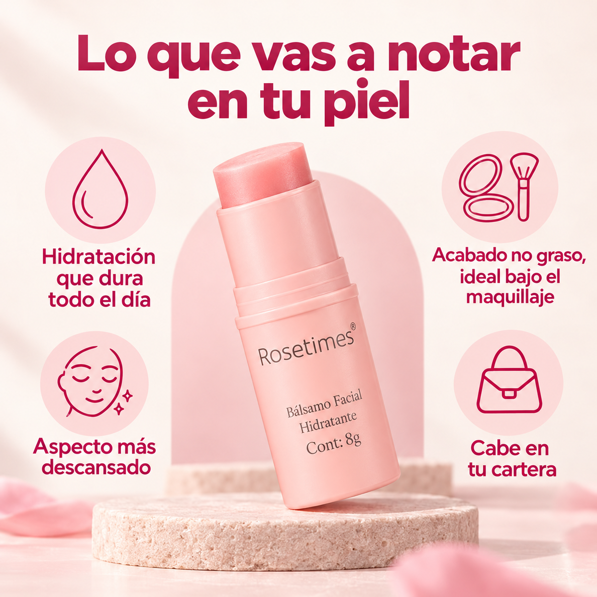 Bálsamo Facial Hidratante Rosetimes