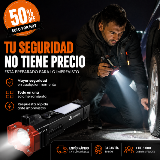 LumiForce™  - Linterna multifuncional 4 en 1