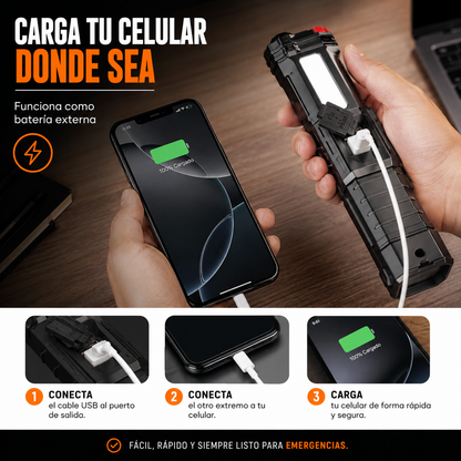 LumiForce™  - Linterna multifuncional 4 en 1