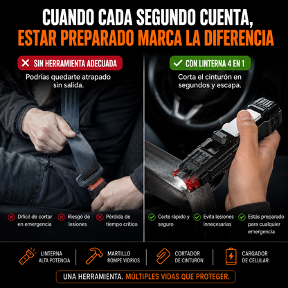 LumiForce™  - Linterna multifuncional 4 en 1