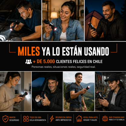 LumiForce™  - Linterna multifuncional 4 en 1