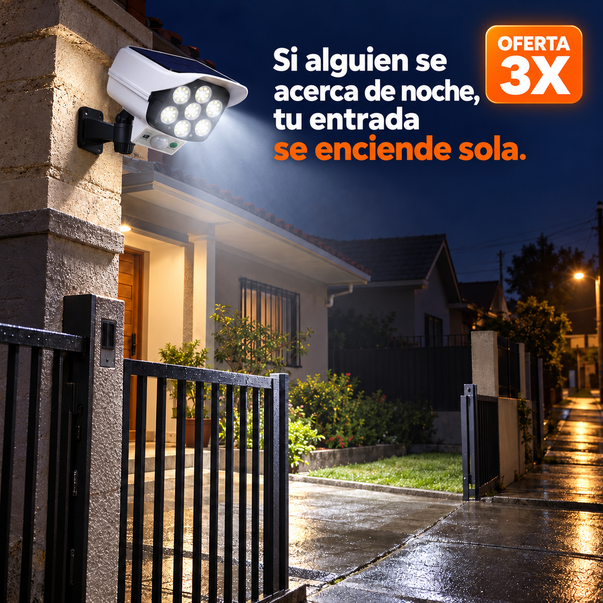 Foco solar tipo Camara VigiLux™ x3