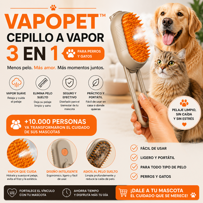 Cepillo VAPOPET™ para mascotas