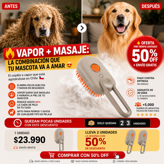 Cepillo VAPOPET™ para mascotas