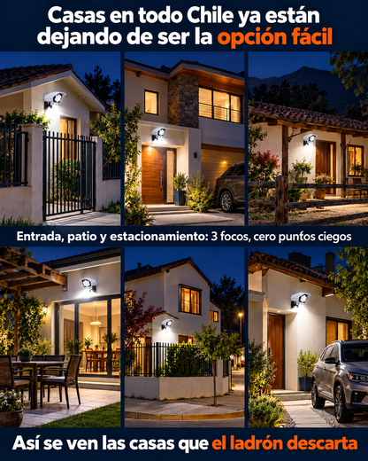 Foco solar tipo Camara VigiLux™ x3