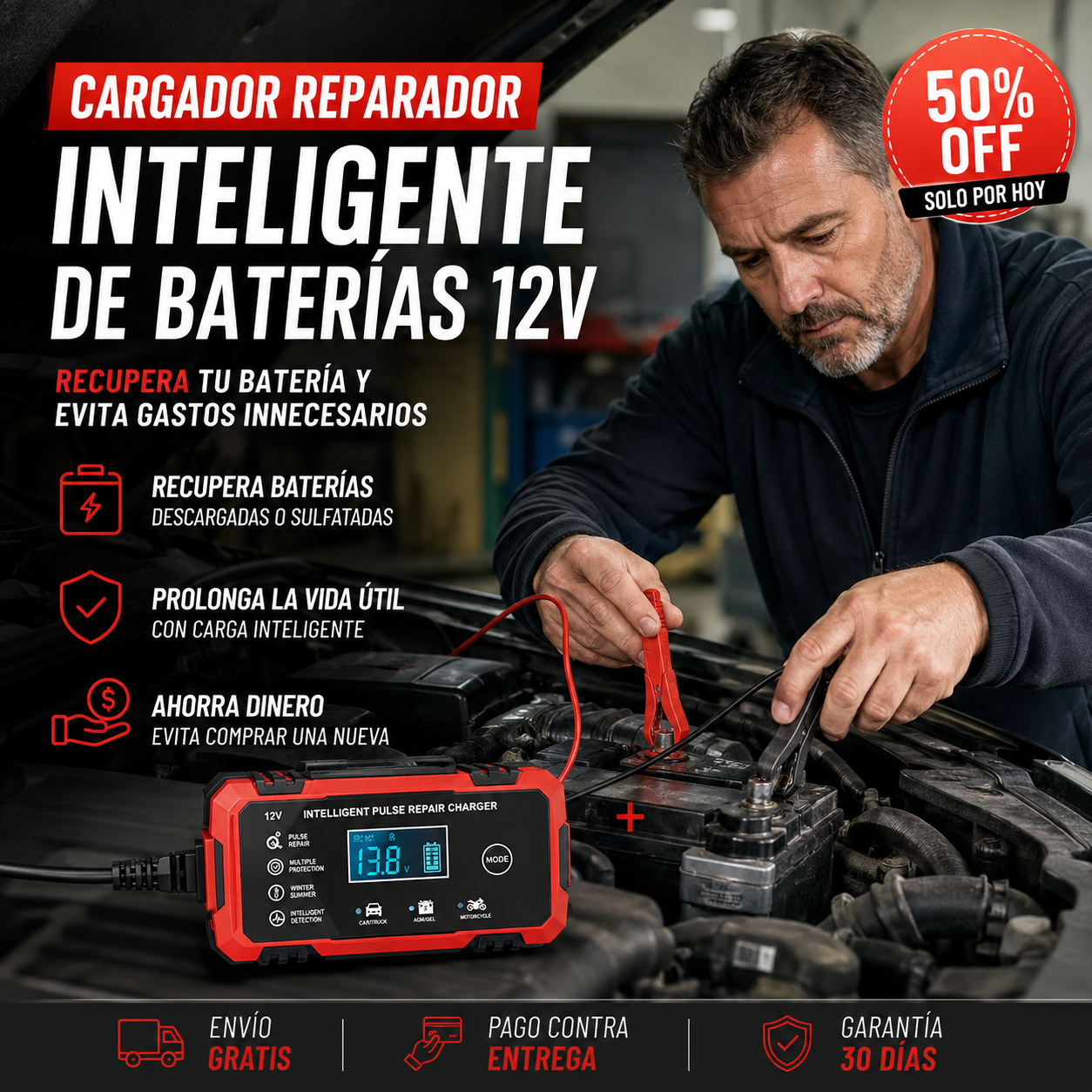 Cargador de batería VoltGuard™